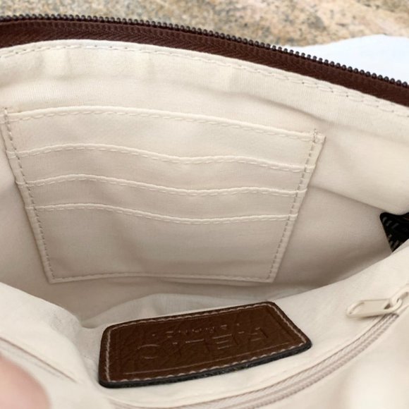 Relic/Fossil Small Striped Canvas Crossbody Bag w/Adjustable Strap in Fa… - Picture 9 of 10